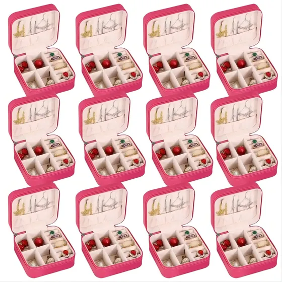 Kit 50 Mini Porta Joia Presente Feminino Decorativo Cor Rosa 02