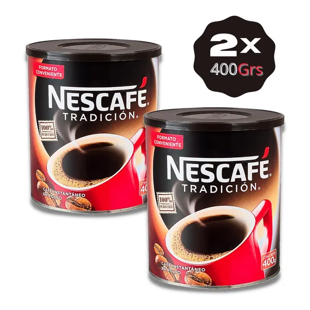 Café Instantáneo Nescafé Tradición Tarro - 400 Grs -