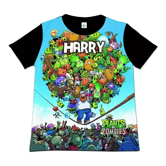 Franela Camisa Niño Plants Vs Zombies 2 En Poliester