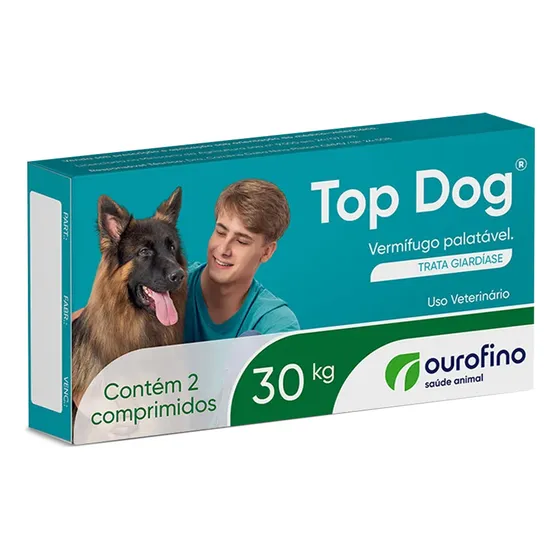 Top Dog  30 Kg - 02 Comprimidos