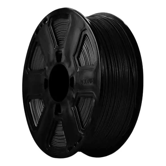 3D Fila PETG XT Filamento Petgxt Para Impressão 3d Cor Preto 1kg