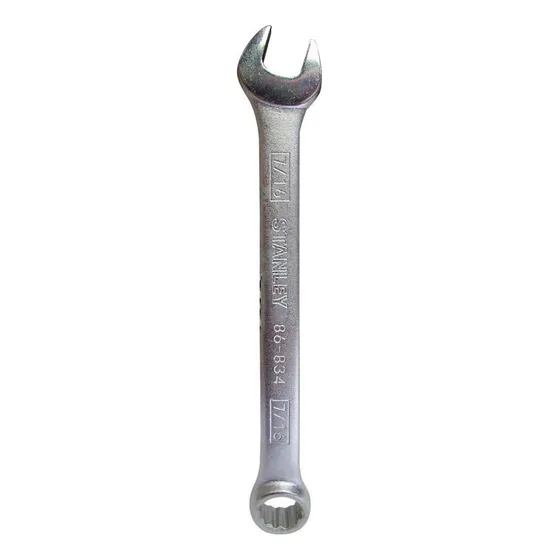 Llave Combinada Cromada Fija Estria 7/16  Stanley 86834