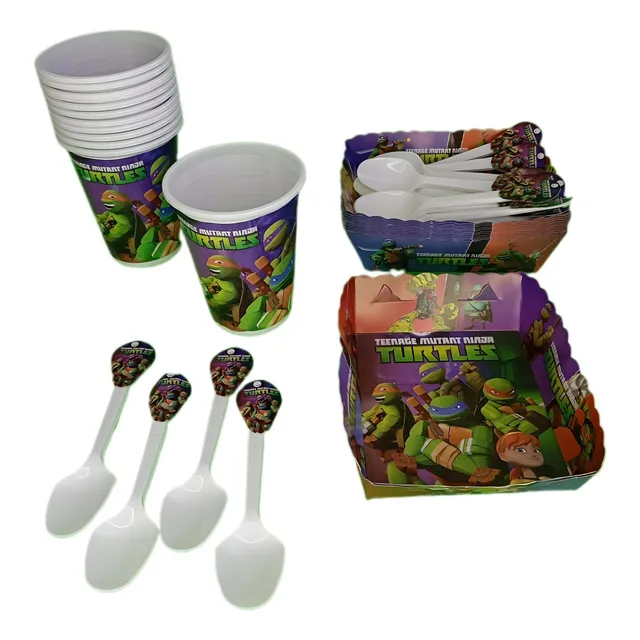 Kit Decoracion Infantil Tortuga Ninja 12niños Leer Descripci