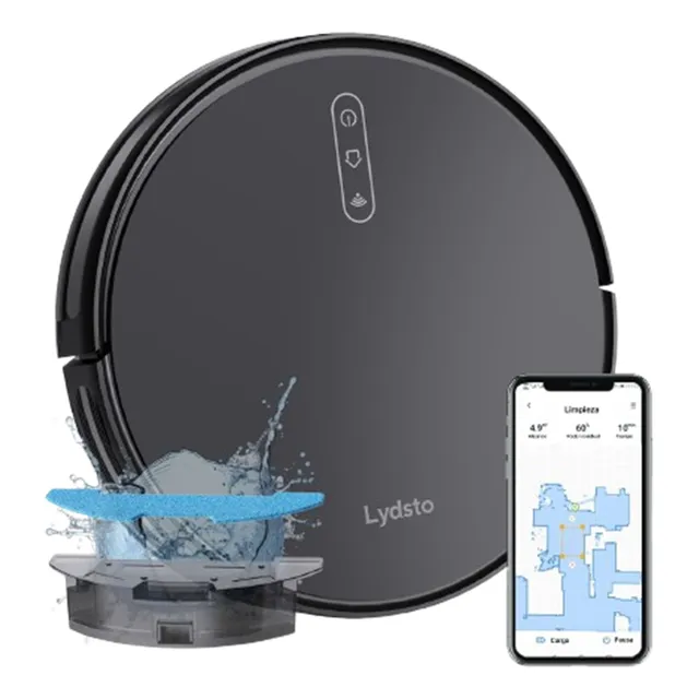 Lydsto G1 Aspirador y trapeadora Aspiradora Robot Inteligente Trapeadora Autocarga 4000pa Negro