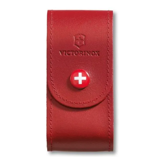 Estuche Cuero Victorinox Navaja Original Rojo
