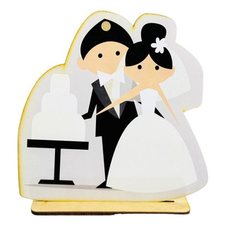 1 Figura Corte Laser Con Impresión Novios Boda Matrimonio 1 Figura Corte Laser Con Impresión Novios Boda Matrimonio