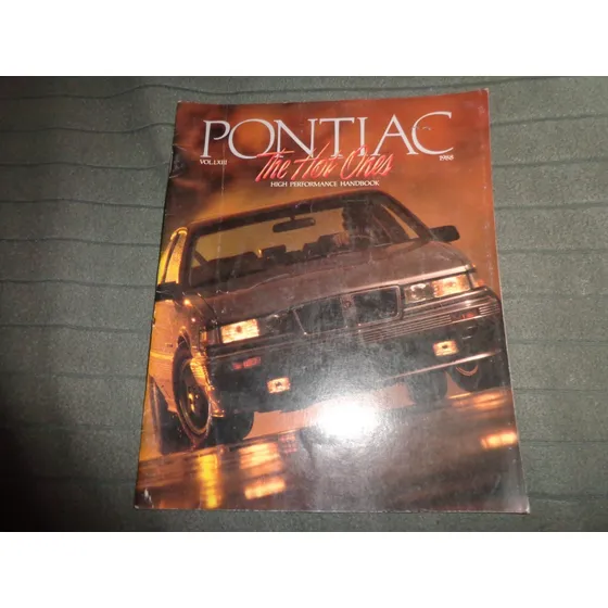 Pontiac Linea 1988 Catalogo De Venta