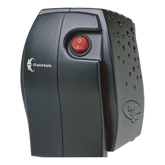 Estabilizador Bivolt Manual 115v Bem Ligado Coletek Es-300va Cor Única