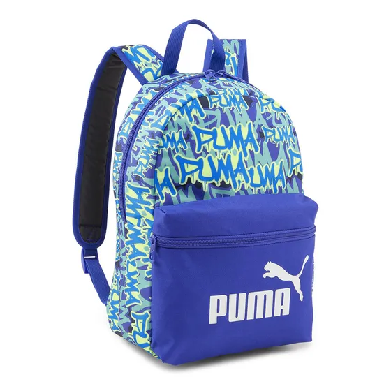 Mochila Puma Niños Phase Small Backpack 079879 16 Azul Diseño de la tela Geométrico