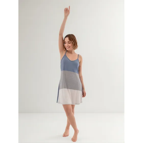 Camisolin Camisón Solera Bretel Modal Ropa De Dormir Lumiere