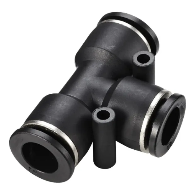 Pack X 5 Tee Acople Rápido Conector Diametro 8mm Neumatica