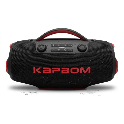Caixa de Som Portátil Bluetooth Kaidi KD-832 55W À Prova d'Água