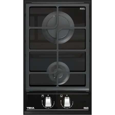 Encimera GZC 32300 XBB Cristal A Gas 2 Platos Negro Teka