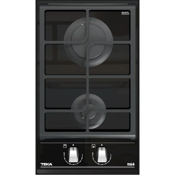 Encimera GZC 32300 XBB Cristal A Gas 2 Platos Negro Teka 220V