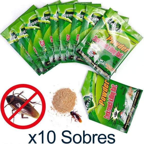 Cebo En Polvo Insecticida Mata Cucarachas Chiripas. Efectivo