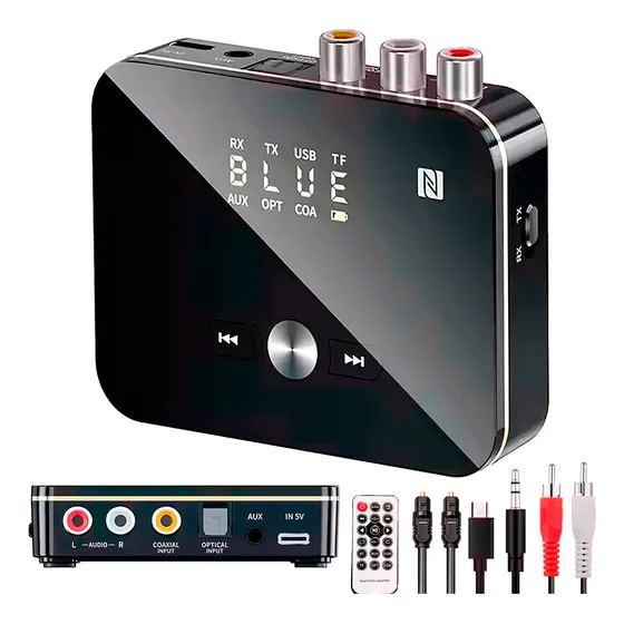 Transmissor De Audio Bluetooth Optico Spdif P2 Otico Sem Fio