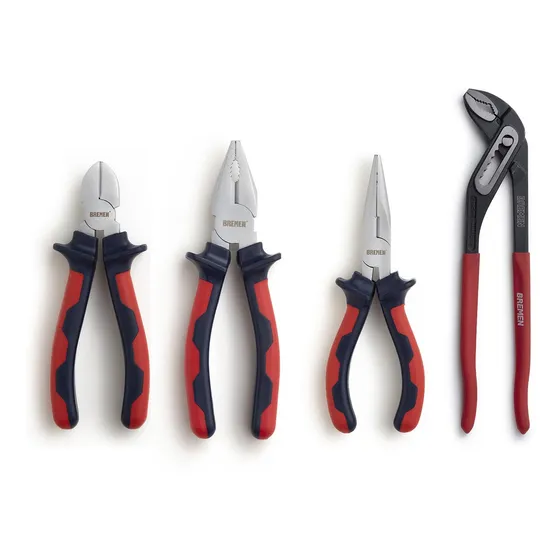 Set Pinzas Alicate Aisladas 1000v + Pico Loro Bremen 4pz Dgm