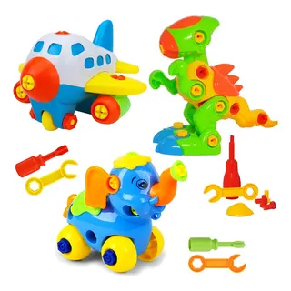 Coleção 3 Brinquedos Educativos Montar E Desmontar Infantil Coleção 3 Brinquedos Educativos Montar E Desmontar Infantil