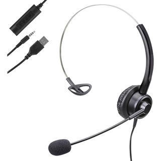 Audífonos Alámbricos Diadema Call Center Con Micrófono Audífonos Alámbricos Diadema Call Center Con Micrófono