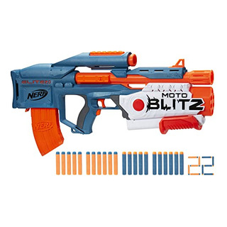 Motoblitz Blaster Nerf Elite 2.0 Con Visor, 22 Dardos, Más D Motoblitz Blaster Nerf Elite 2.0 Con Visor, 22 Dardos, Más D