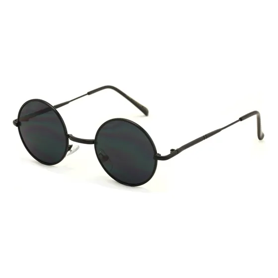 Anteojos De Sol Unisex Con Marco De Metal Fino De Círculo Re