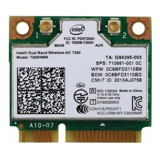 Placa Wifi Hp Probook G1 640 Intel Dual Band 7260 Bluetooth Genérica