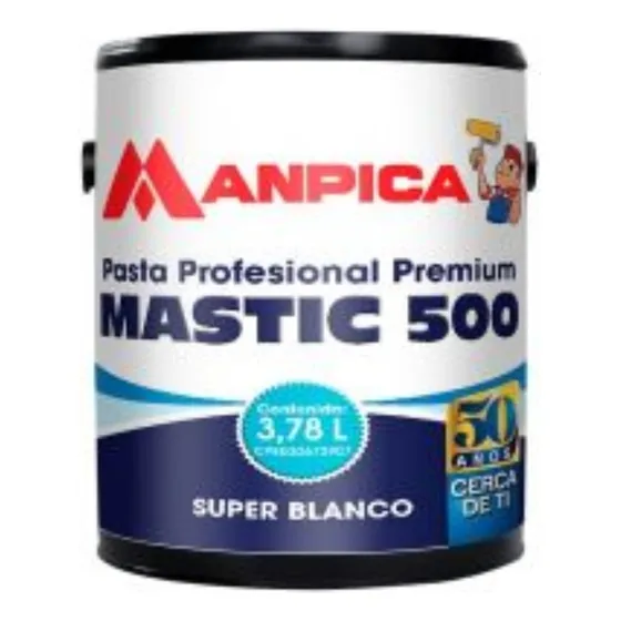 Pasta Profesional Premium Mastic 500 3.78l 1 Galon Blanco