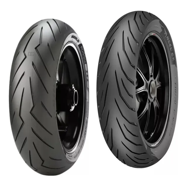 Llantas 140/70-17 Diablo Rosso 100/80-17 Angel City Tubeless
