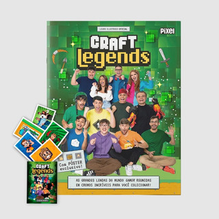 Album De Figurinhas Craft Legends, Pixel + 40 Envelopes Album De Figurinhas Craft Legends, Pixel + 40 Envelopes