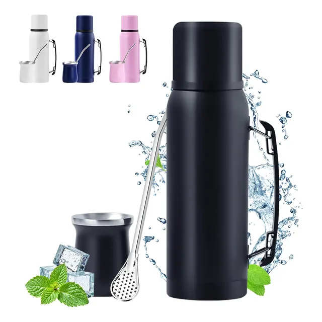 Termo Agua Set Mate Caliente Ace Acero 1 Litro Tapa Bombill