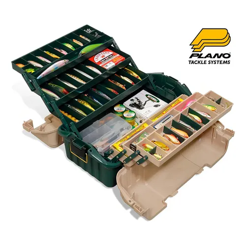 Caixa Pesca Plano 6 Bandejas Modelo 861600 Verde Com