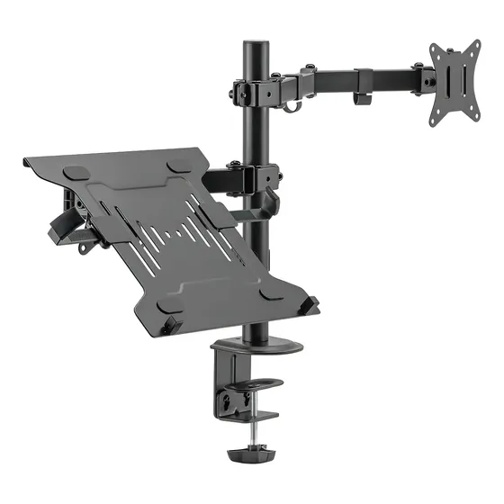 Suporte Articulado Evolut ESN-12 para Monitor 17" a 32" e Notebook com VESA 75x75, 100x100 - Preto