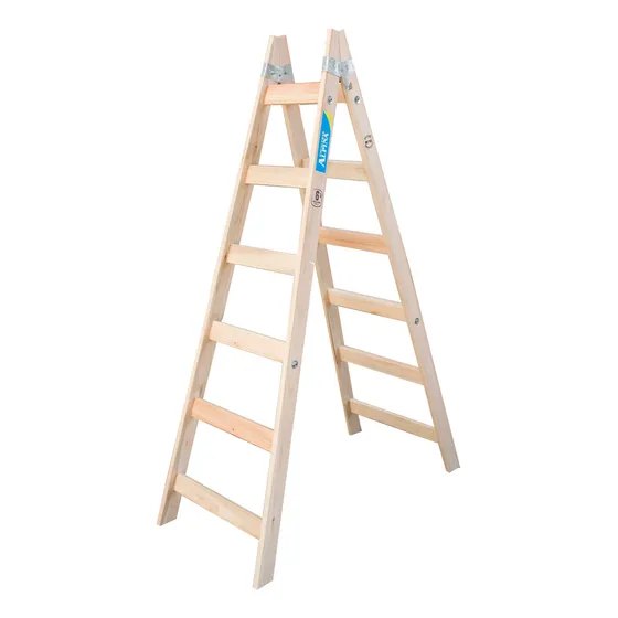 Escalera Pintor Madera Saligna 6 Escalones