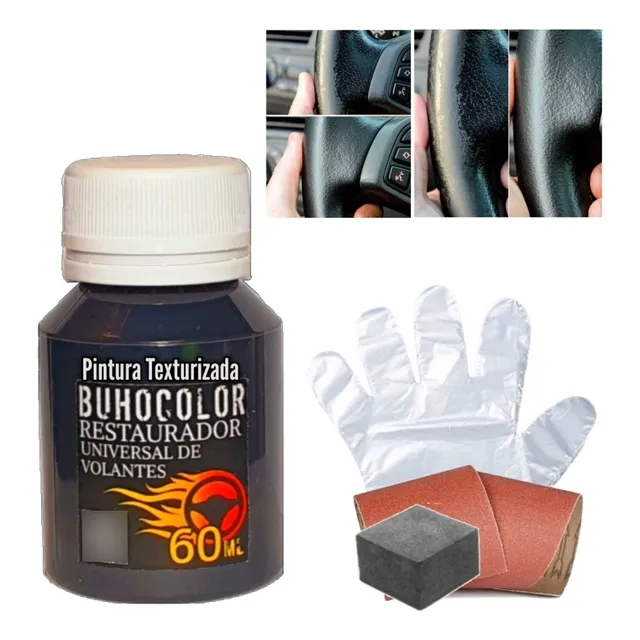 Kit Reparador Volante Gastado Renault Apto Goma Y Cuero