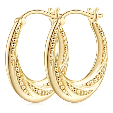 Brincos Huggies Menina Argolas Ouro 14k Mulher 22mm Presente