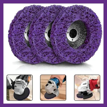 Disco Flap Kit3 Roxo Discos Remoção Pintura 115mmx22mm Roxo