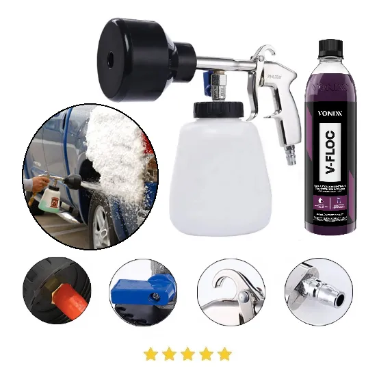 Kit P/ Compressor Ar Pist Tornad Joga Espum Shampo Lav Vfloc