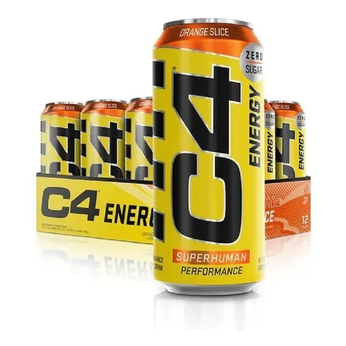 12 Un C4 Energy 16oz Sabor Orange Slice