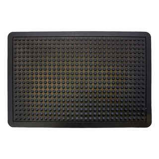Tapete De Entrada Antifatiga Dots 60x80 Cm Color Negro Tapete De Entrada Antifatiga Dots 60x80 Cm Color Negro