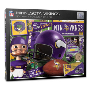 Youthefan Nfl Minnesota Vikings Retro Series Puzzle - 500 Pi Youthefan Nfl Minnesota Vikings Retro Series Puzzle - 500 Pi