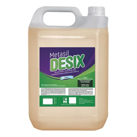 Desinetante Bactericida P/uso Hospilar Metasil Desix 5l