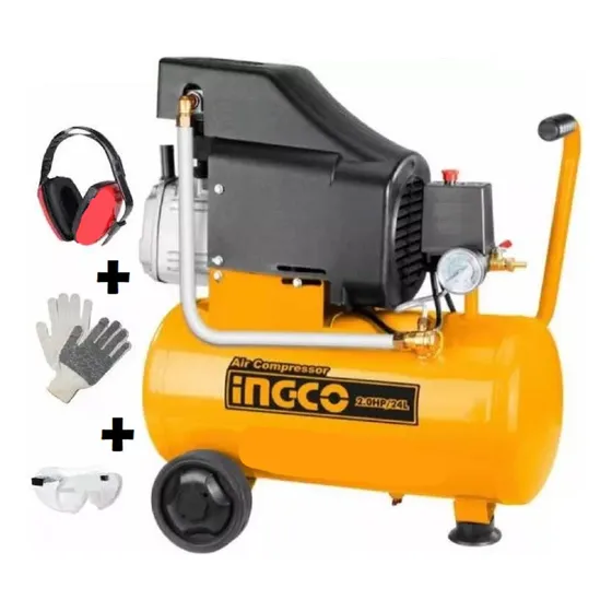 Compresor De Aire 24lt 2hp Ingco Ac202411 - Tyt