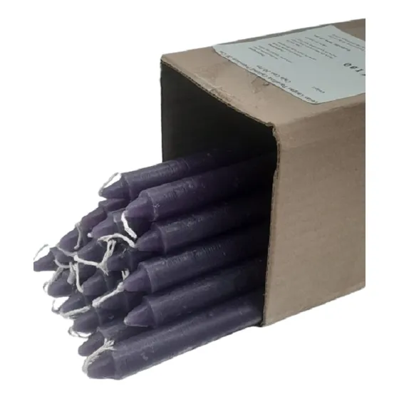 Velas Largas Parafina Calidad Premium 20 Cm Caja Con 20 Pzs