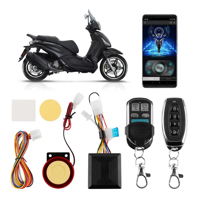 Alarma Antirrobo P/moto Encendido A Distancia Control Remoto