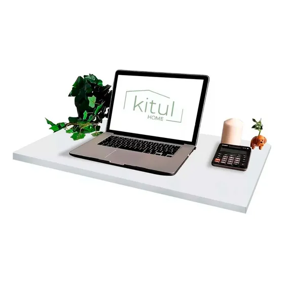 Escritorio Plegable Abatible Pared Amplio Mesa 120 X 44 Cm Color Blanco