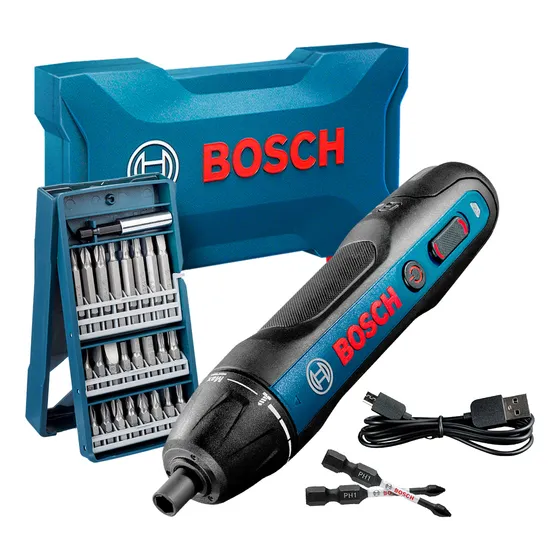 Parafusadeira Bosch Go 2 + Jogo De Bits X-line 25 Pç Bosch