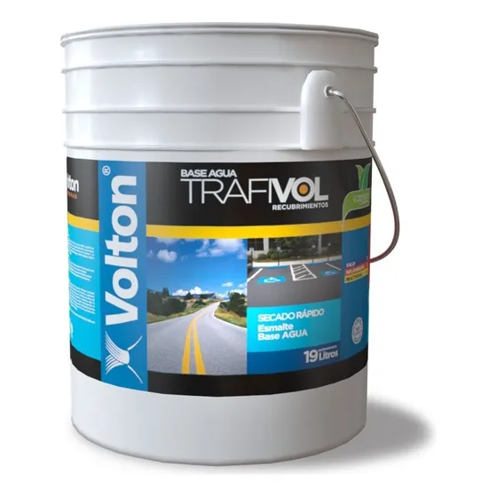 Pintura P/trafico Base Agua Verde Reunión, Volton Cub 19 L
