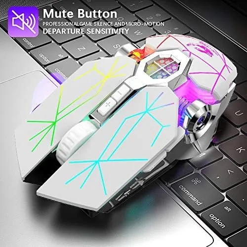 Mouse Inalámbrico Con 7 Botones Recargable