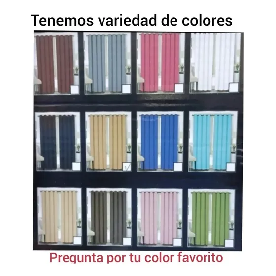 Cortinas Blackout Nuevas Diversos Colores