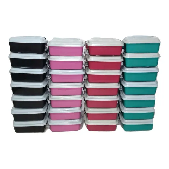 100 Vasilhas Retangular No Atacado Para Revenda - 500 Ml